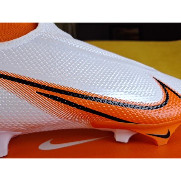 Nike Vapor Edge Pro 360 Football Cleats White Orange Men\'s Size 12.5 CV6345-100 main image 15